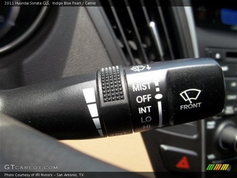 Indigo Blue Pearl / Camel 2011 Hyundai Sonata GLS