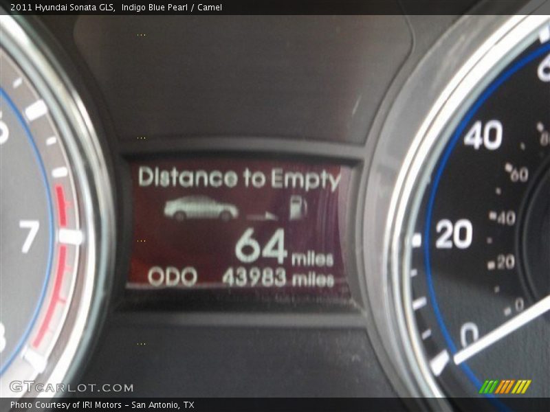 Indigo Blue Pearl / Camel 2011 Hyundai Sonata GLS