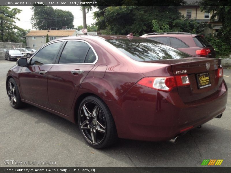 Basque Red Pearl / Parchment 2009 Acura TSX Sedan