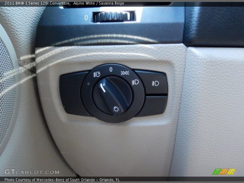 Controls of 2011 1 Series 128i Convertible