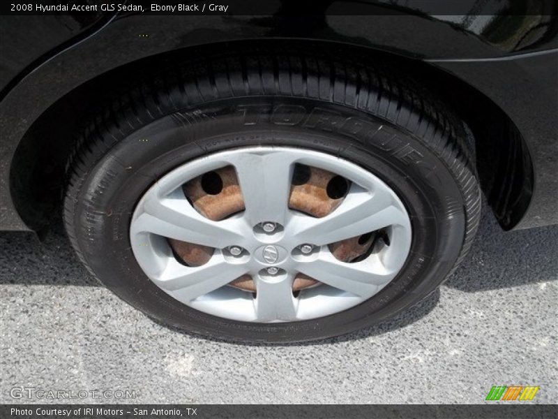 Ebony Black / Gray 2008 Hyundai Accent GLS Sedan