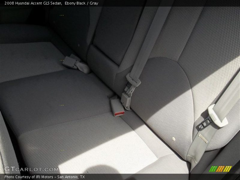 Ebony Black / Gray 2008 Hyundai Accent GLS Sedan