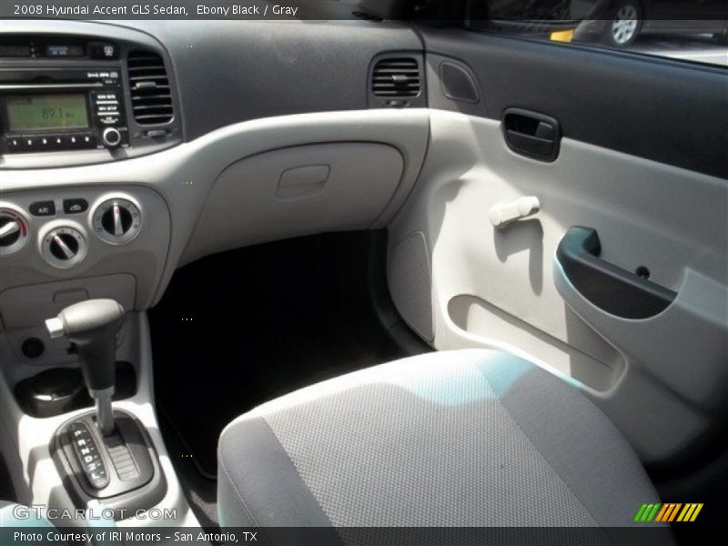 Ebony Black / Gray 2008 Hyundai Accent GLS Sedan