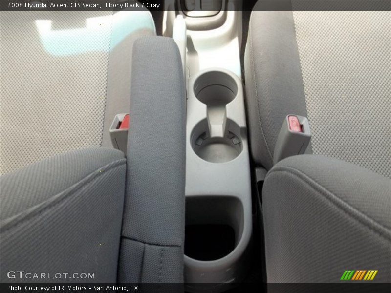 Ebony Black / Gray 2008 Hyundai Accent GLS Sedan