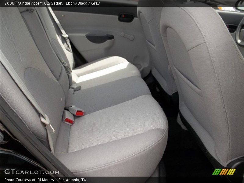 Ebony Black / Gray 2008 Hyundai Accent GLS Sedan