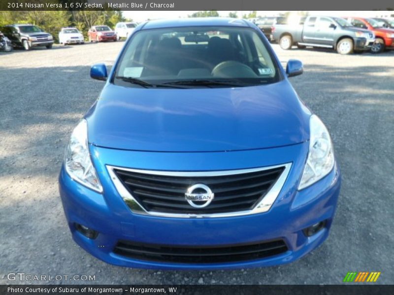 Metallic Blue / Charcoal 2014 Nissan Versa 1.6 SV Sedan