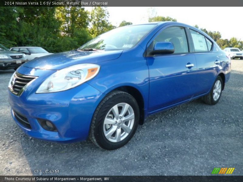 Metallic Blue / Charcoal 2014 Nissan Versa 1.6 SV Sedan