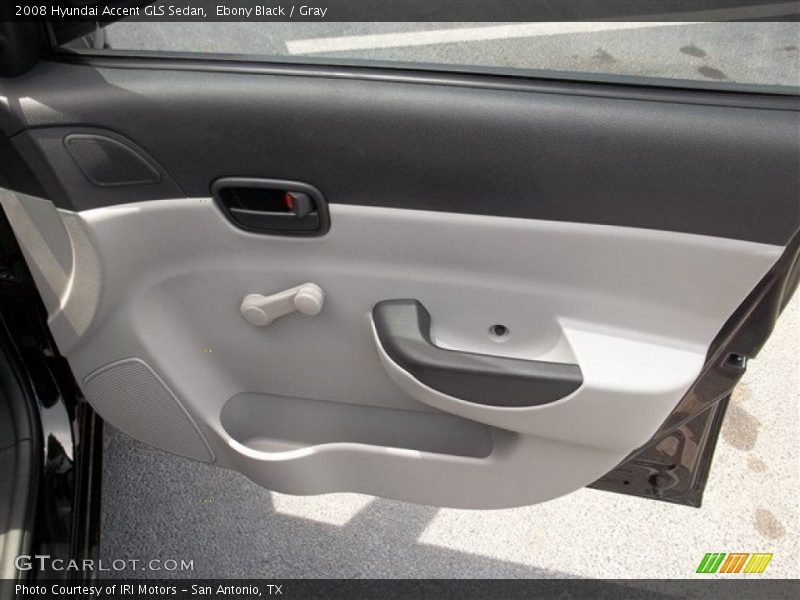 Ebony Black / Gray 2008 Hyundai Accent GLS Sedan