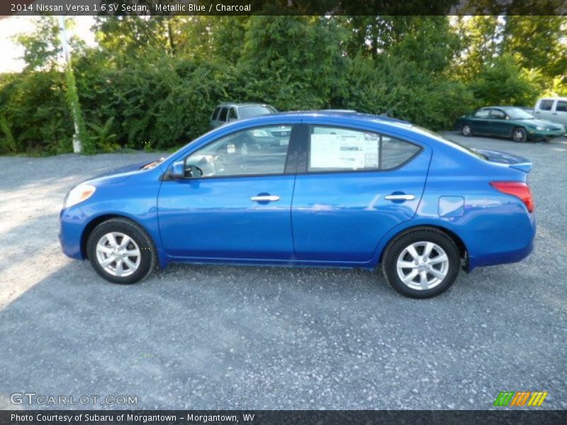 Metallic Blue / Charcoal 2014 Nissan Versa 1.6 SV Sedan