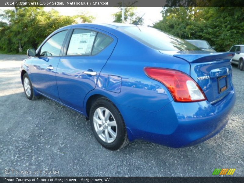 Metallic Blue / Charcoal 2014 Nissan Versa 1.6 SV Sedan
