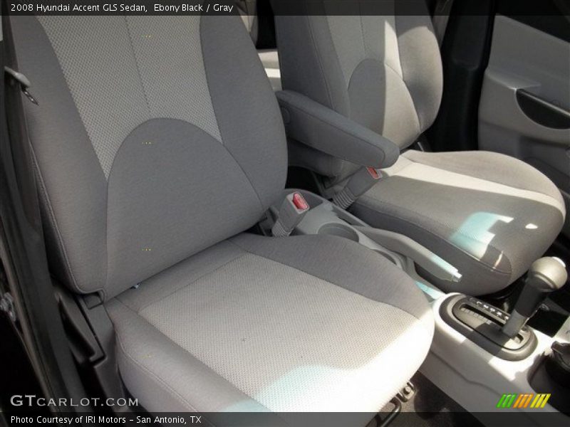 Ebony Black / Gray 2008 Hyundai Accent GLS Sedan