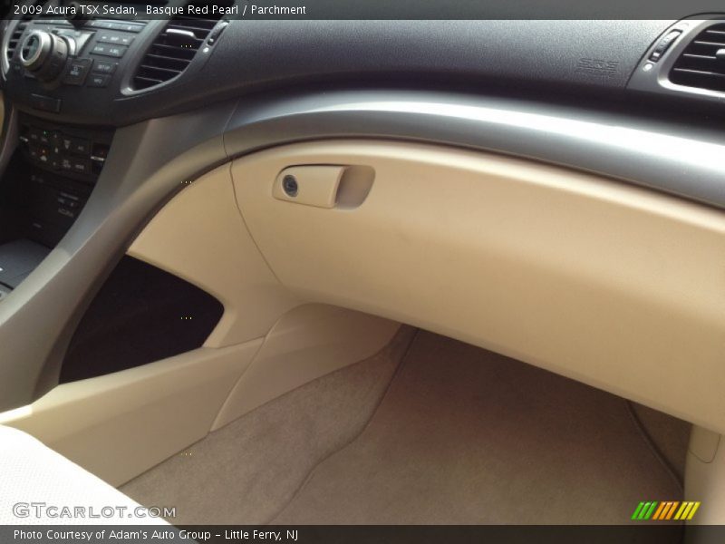 Basque Red Pearl / Parchment 2009 Acura TSX Sedan