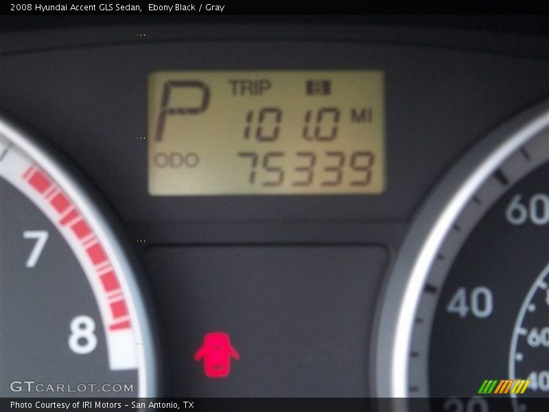 Ebony Black / Gray 2008 Hyundai Accent GLS Sedan