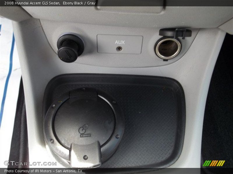Ebony Black / Gray 2008 Hyundai Accent GLS Sedan