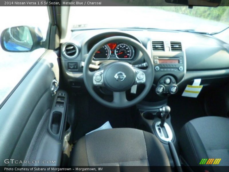 Metallic Blue / Charcoal 2014 Nissan Versa 1.6 SV Sedan