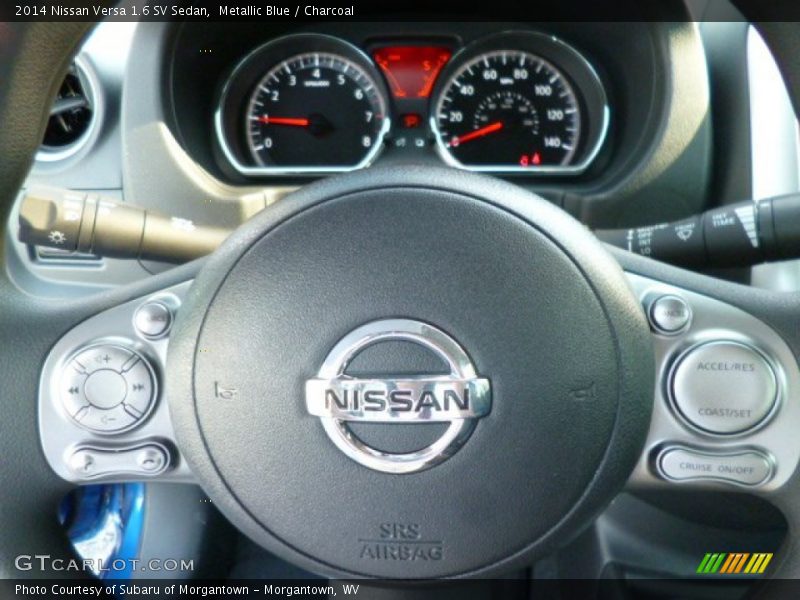 Metallic Blue / Charcoal 2014 Nissan Versa 1.6 SV Sedan