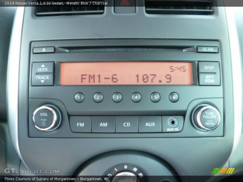 Metallic Blue / Charcoal 2014 Nissan Versa 1.6 SV Sedan