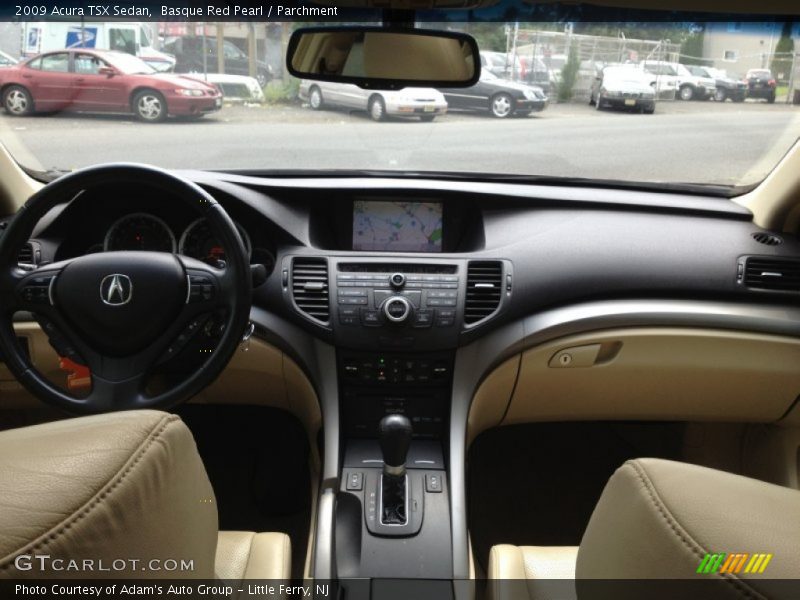 Basque Red Pearl / Parchment 2009 Acura TSX Sedan