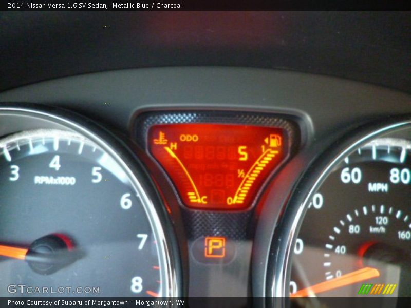 Metallic Blue / Charcoal 2014 Nissan Versa 1.6 SV Sedan