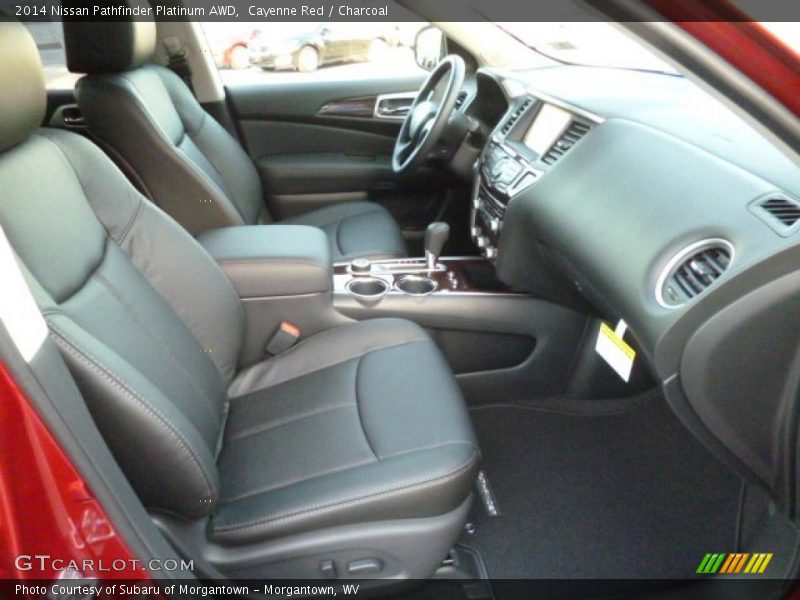  2014 Pathfinder Platinum AWD Charcoal Interior