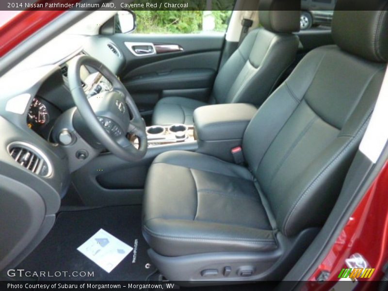Front Seat of 2014 Pathfinder Platinum AWD