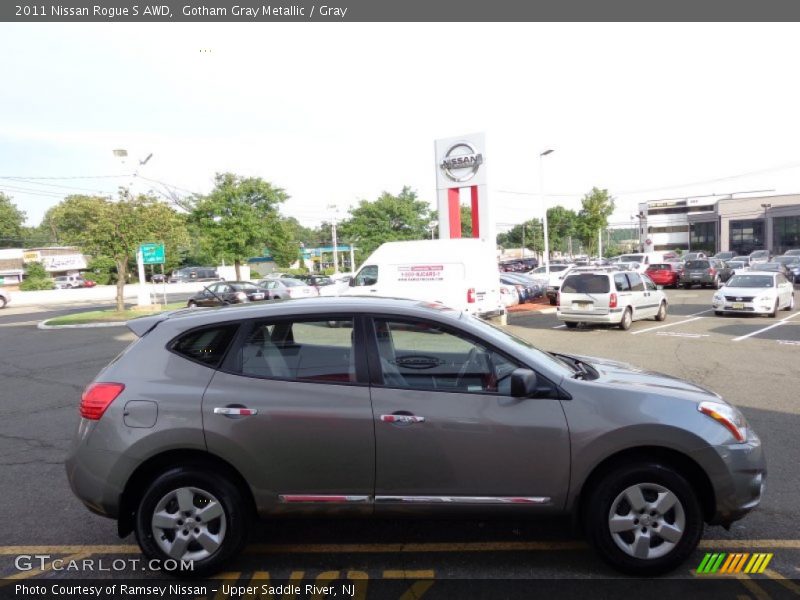 Gotham Gray Metallic / Gray 2011 Nissan Rogue S AWD