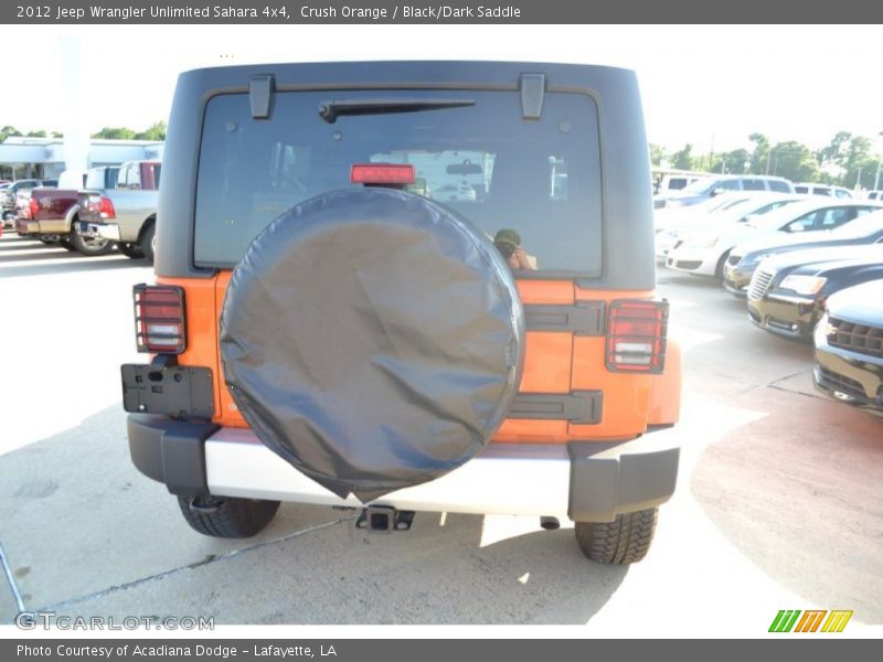 Crush Orange / Black/Dark Saddle 2012 Jeep Wrangler Unlimited Sahara 4x4