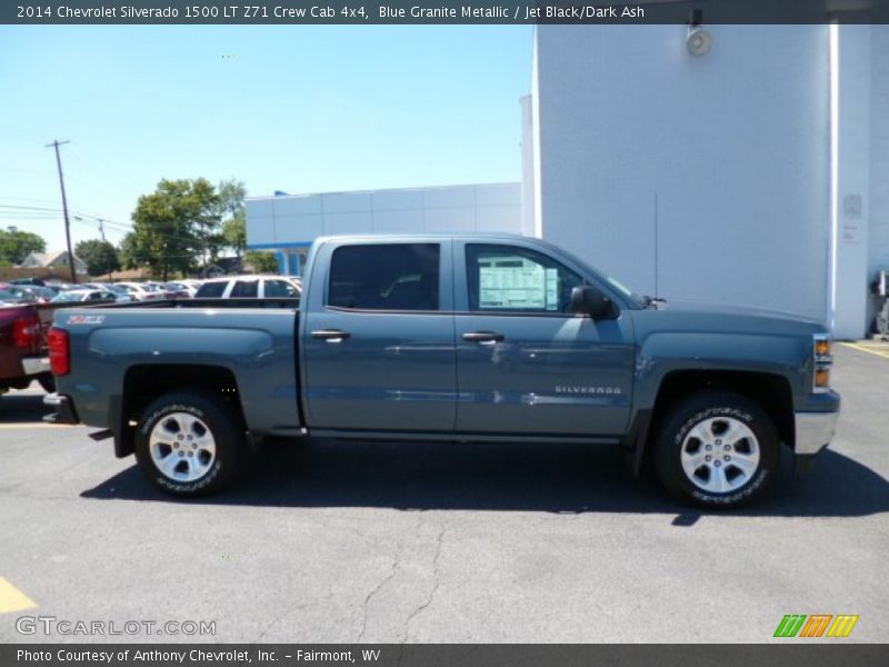 Blue Granite Metallic / Jet Black/Dark Ash 2014 Chevrolet Silverado 1500 LT Z71 Crew Cab 4x4