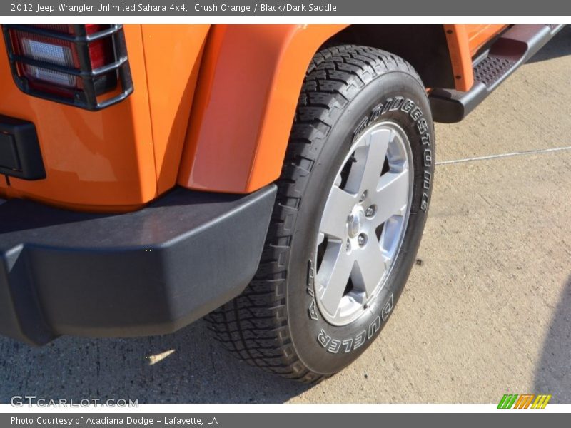 Crush Orange / Black/Dark Saddle 2012 Jeep Wrangler Unlimited Sahara 4x4