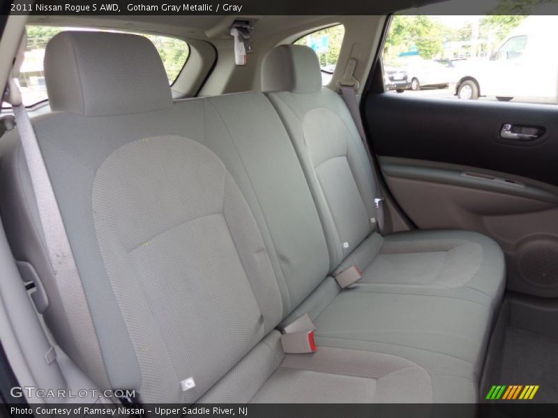 Gotham Gray Metallic / Gray 2011 Nissan Rogue S AWD