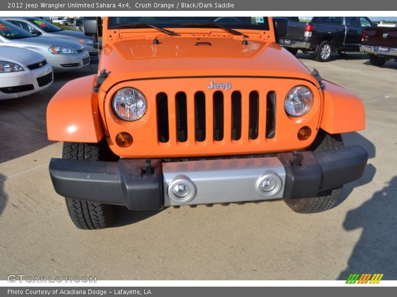 Crush Orange / Black/Dark Saddle 2012 Jeep Wrangler Unlimited Sahara 4x4