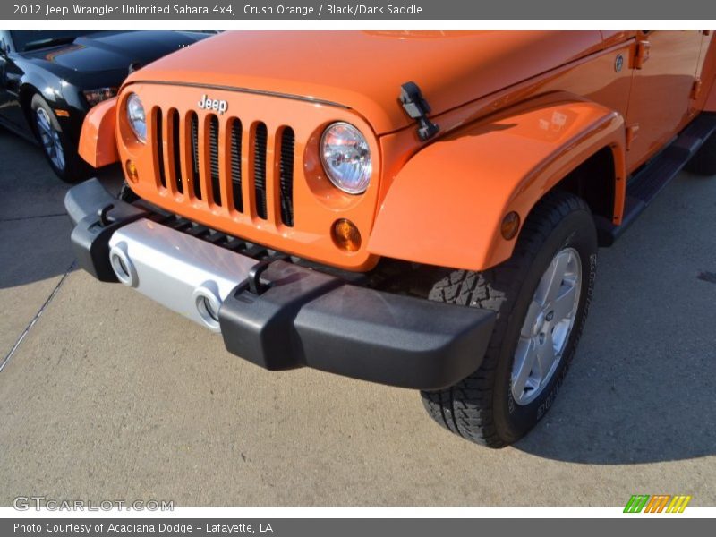 Crush Orange / Black/Dark Saddle 2012 Jeep Wrangler Unlimited Sahara 4x4