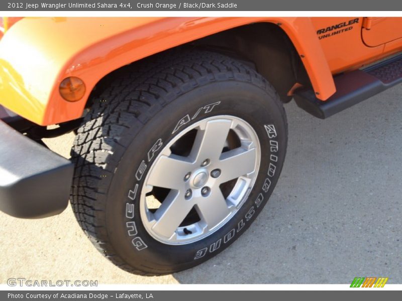 Crush Orange / Black/Dark Saddle 2012 Jeep Wrangler Unlimited Sahara 4x4