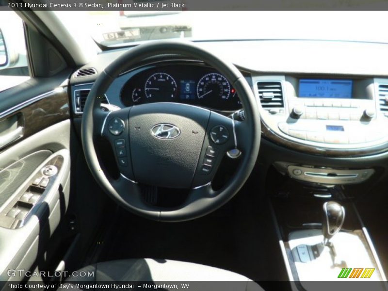 Platinum Metallic / Jet Black 2013 Hyundai Genesis 3.8 Sedan