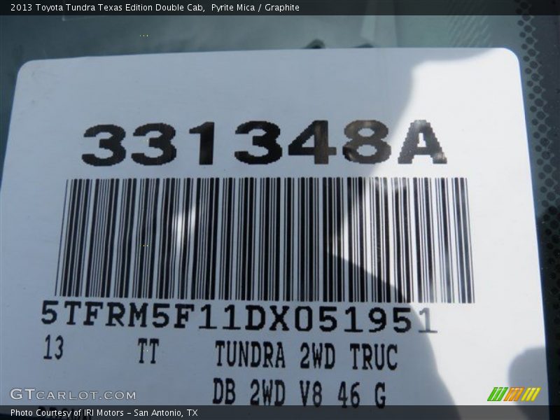 Pyrite Mica / Graphite 2013 Toyota Tundra Texas Edition Double Cab