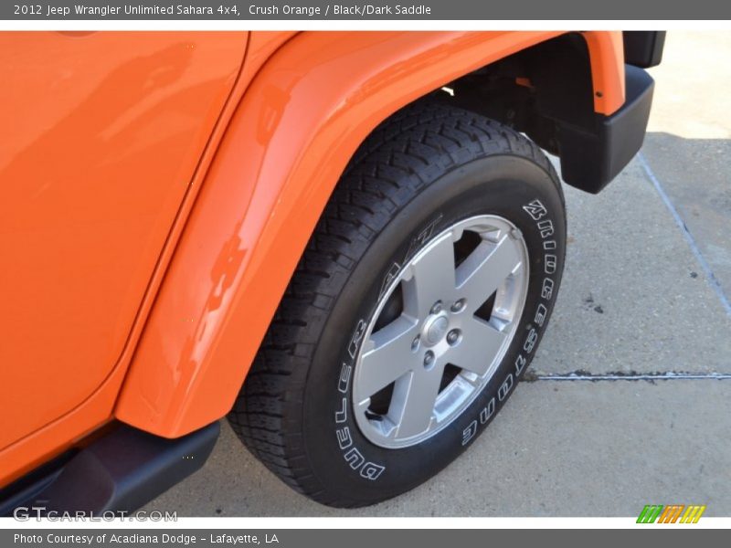 Crush Orange / Black/Dark Saddle 2012 Jeep Wrangler Unlimited Sahara 4x4