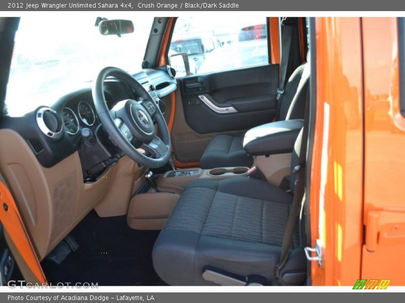 Crush Orange / Black/Dark Saddle 2012 Jeep Wrangler Unlimited Sahara 4x4