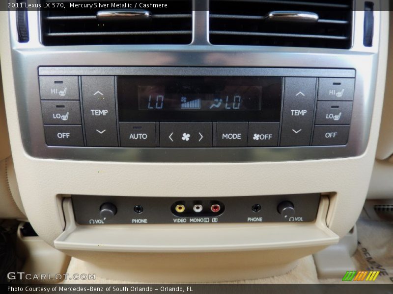 Controls of 2011 LX 570