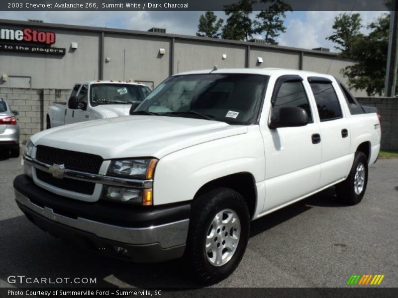 Summit White / Dark Charcoal 2003 Chevrolet Avalanche Z66