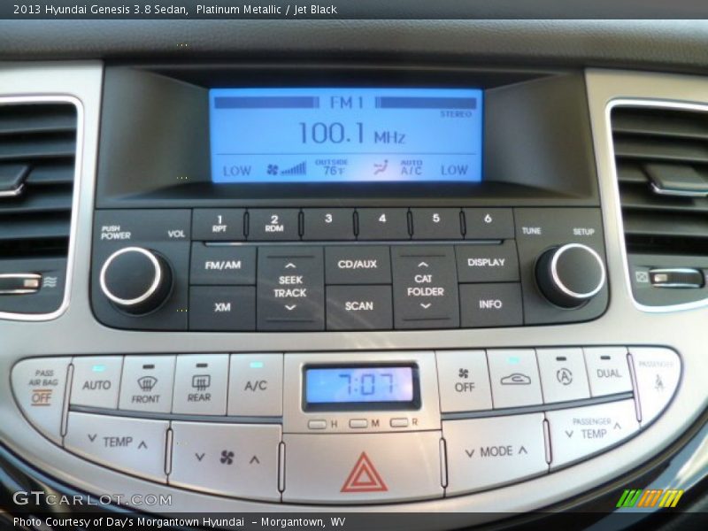 Platinum Metallic / Jet Black 2013 Hyundai Genesis 3.8 Sedan