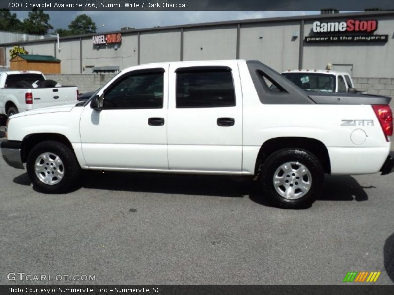 Summit White / Dark Charcoal 2003 Chevrolet Avalanche Z66