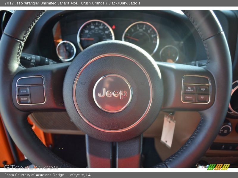 Crush Orange / Black/Dark Saddle 2012 Jeep Wrangler Unlimited Sahara 4x4