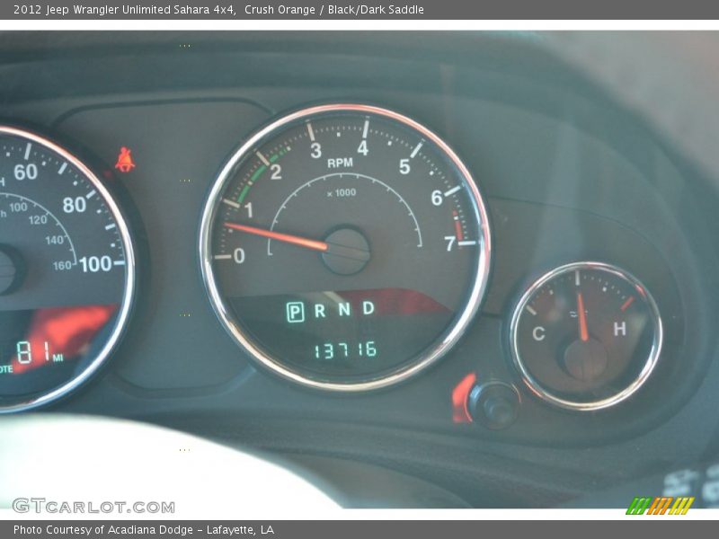 Crush Orange / Black/Dark Saddle 2012 Jeep Wrangler Unlimited Sahara 4x4