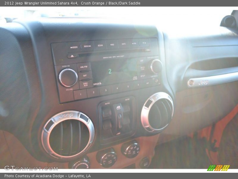 Crush Orange / Black/Dark Saddle 2012 Jeep Wrangler Unlimited Sahara 4x4