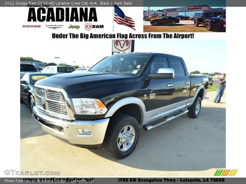 Black / Dark Slate 2012 Dodge Ram 2500 HD Laramie Crew Cab 4x4