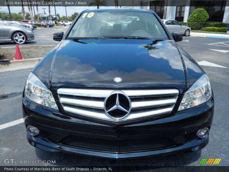 Black / Black 2010 Mercedes-Benz C 300 Sport