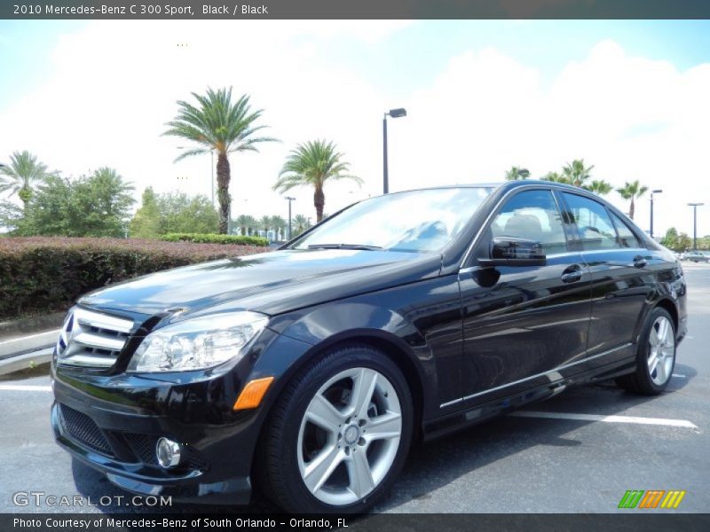 Black / Black 2010 Mercedes-Benz C 300 Sport