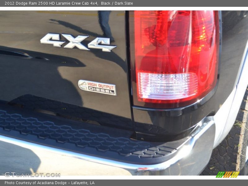 Black / Dark Slate 2012 Dodge Ram 2500 HD Laramie Crew Cab 4x4