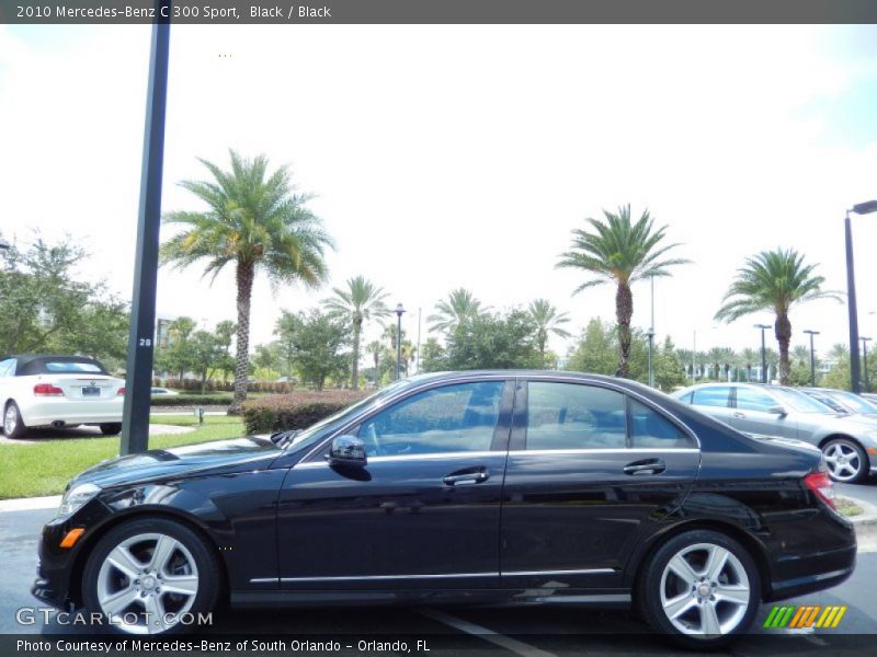 Black / Black 2010 Mercedes-Benz C 300 Sport