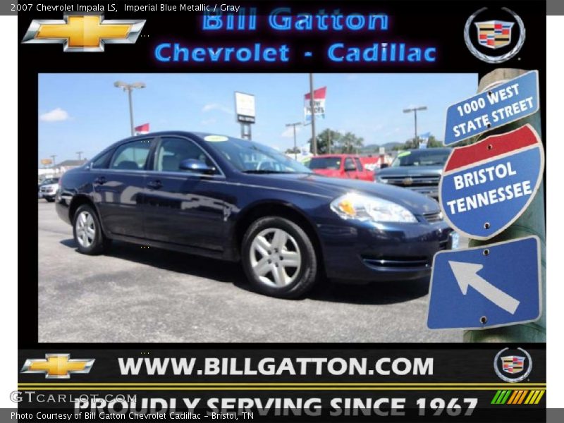 Imperial Blue Metallic / Gray 2007 Chevrolet Impala LS